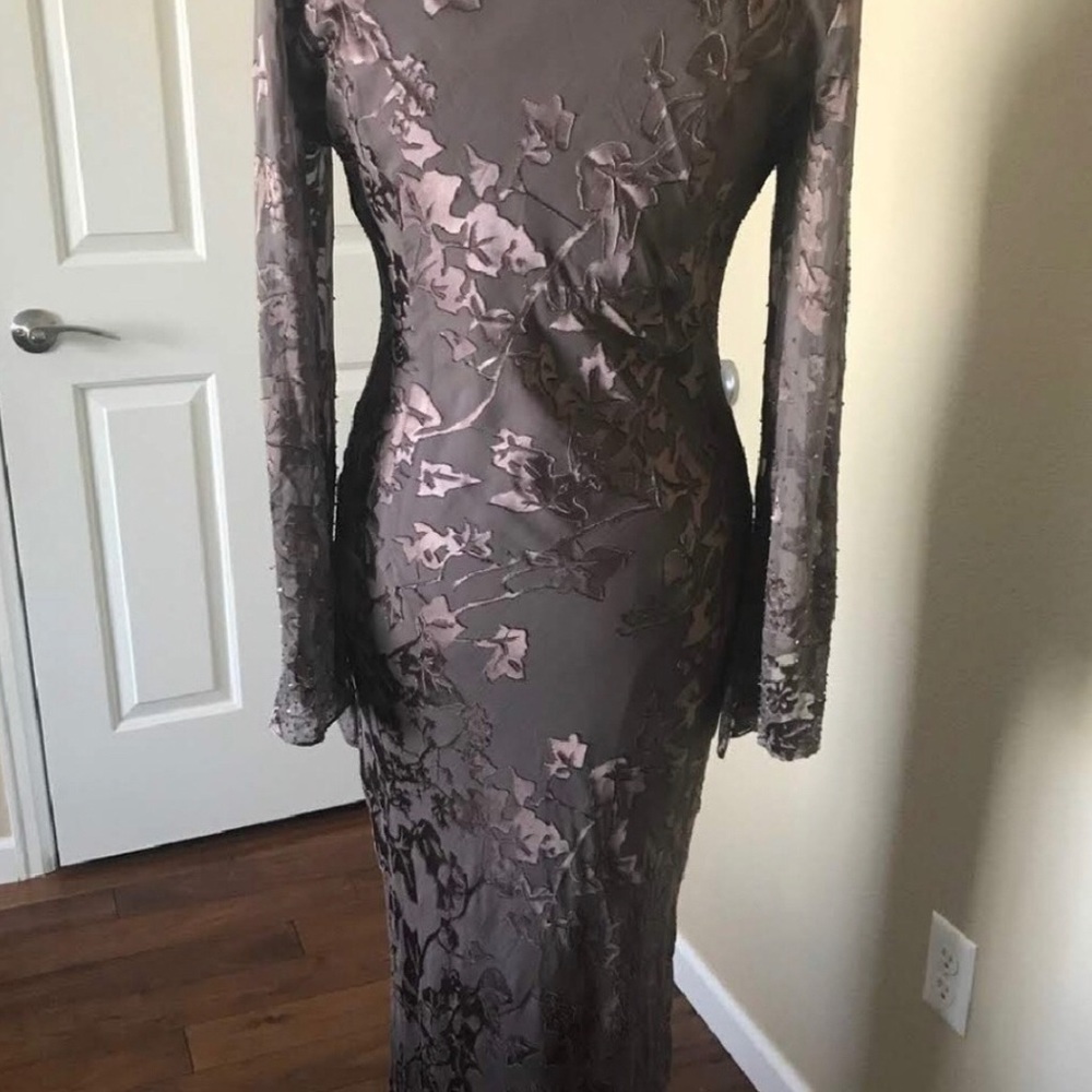 Long Sleeve Floor Length Formal Gown